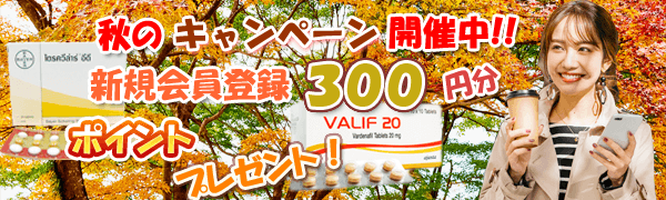 2024年秋のバナー！新規300円分のポイント貰える！